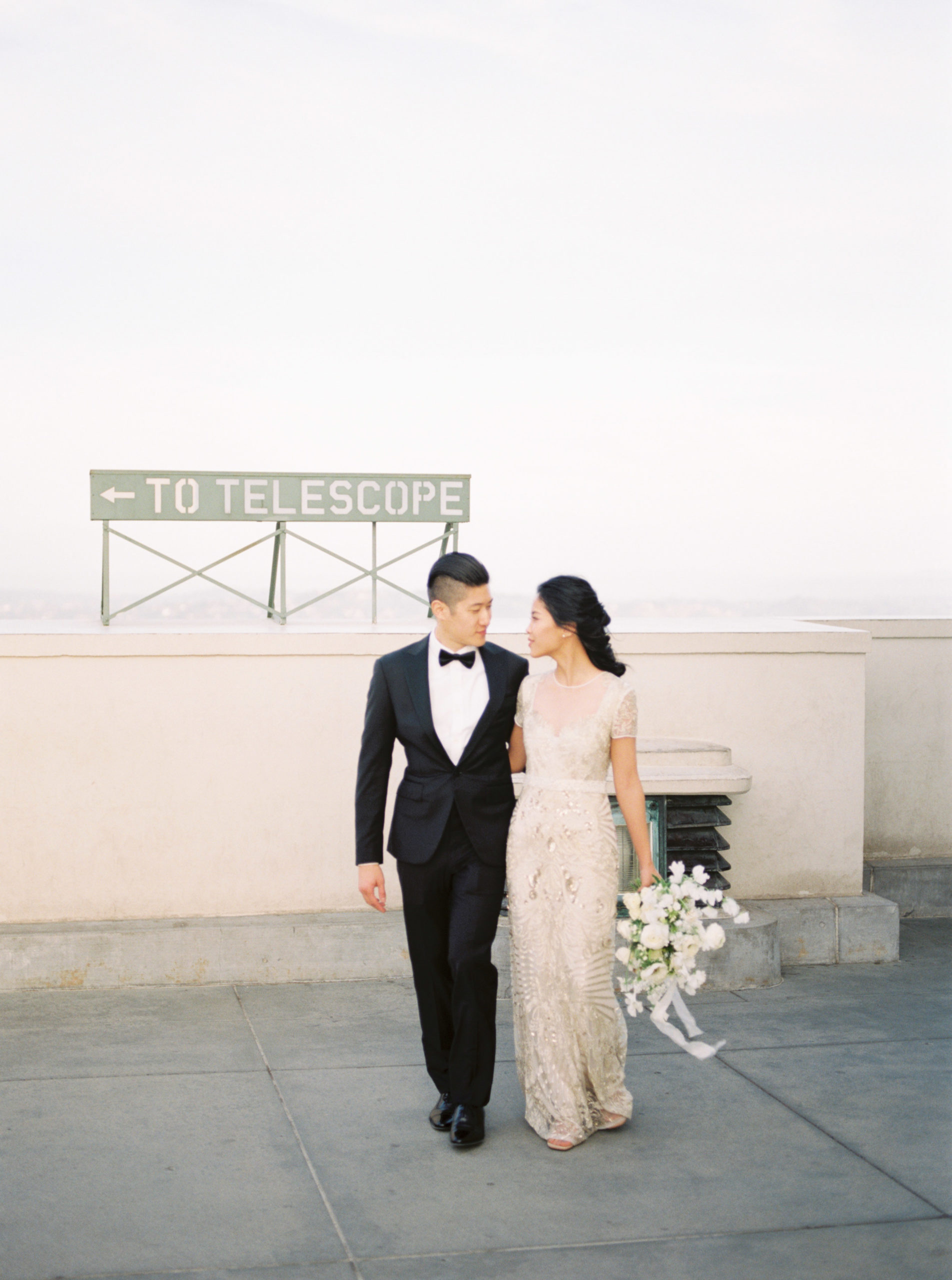 Refined and elegant wedding at Griffith Observatory