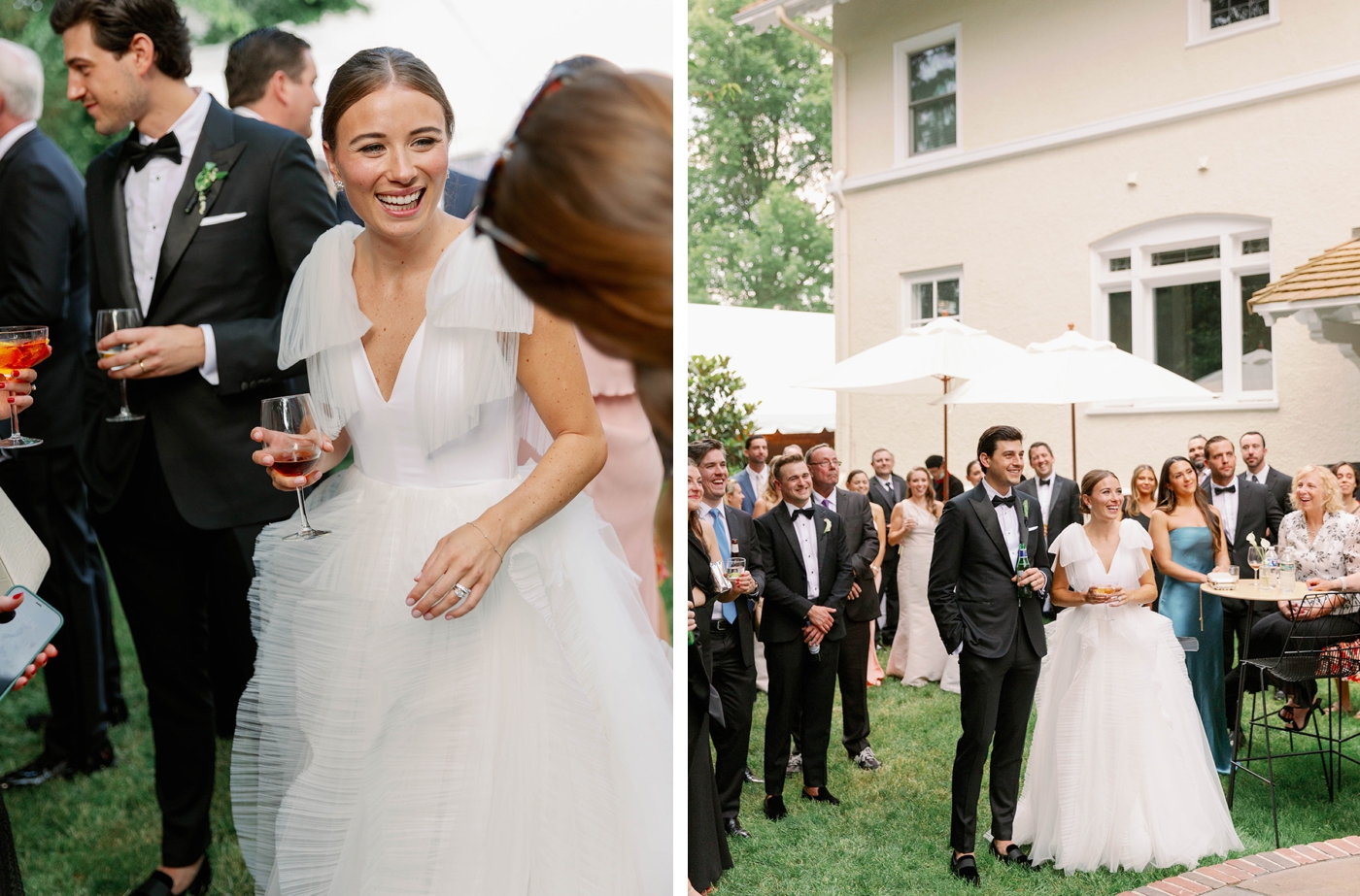 Backyard wedding in Summit, NJ