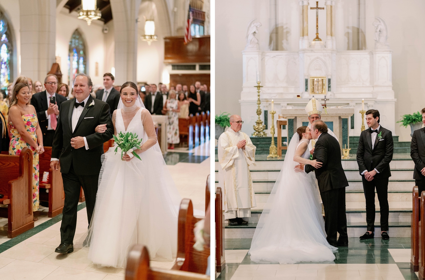 Church wedding ceremony in Summit, NJ