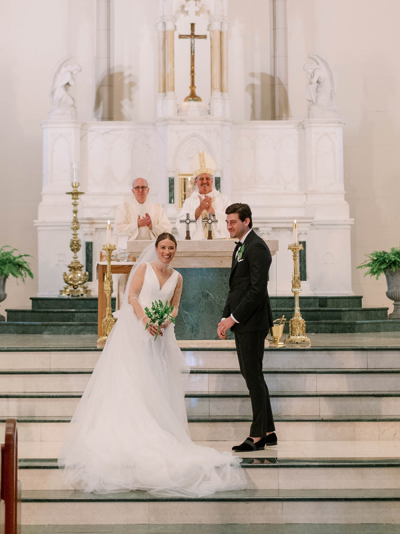 Church wedding ceremony in Summit, NJ