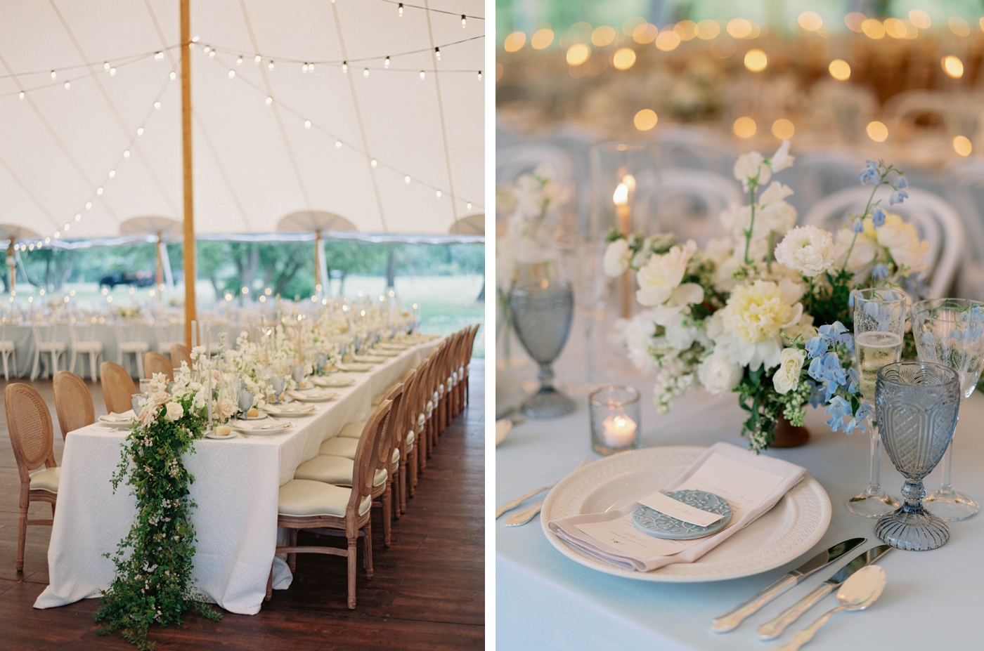 Inspiration for planning a tented wedding