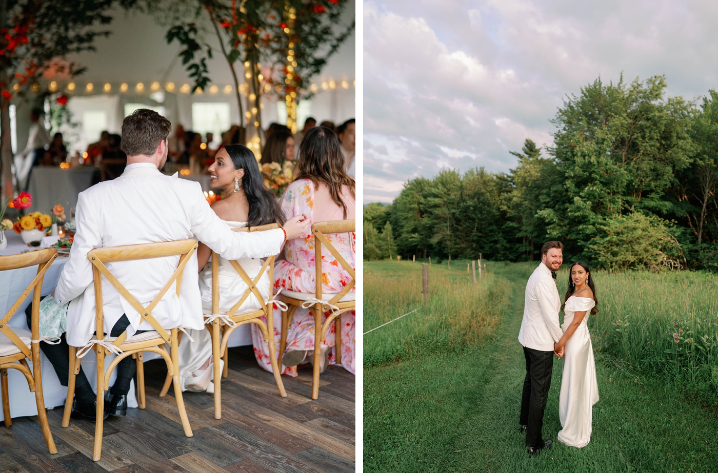 Bridal portraits at Trapp Family Lodge in Stowe, VT