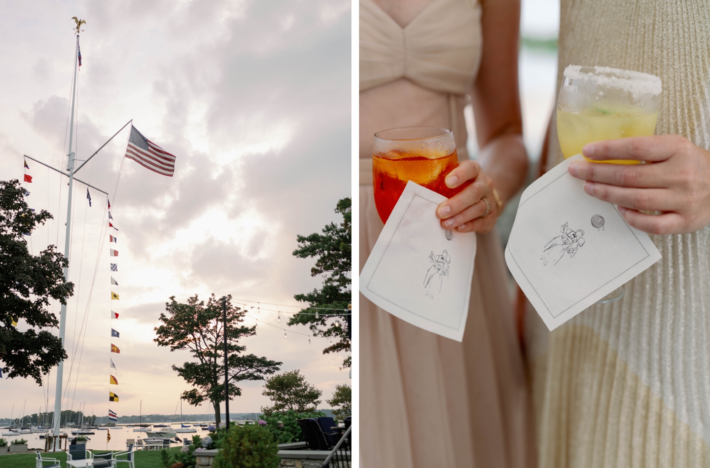 Tented wedding on the water in Rye, NY