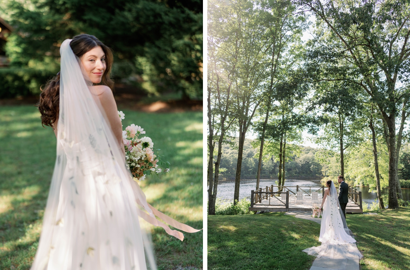 Bridal portraits at Cedar Lakes Estate