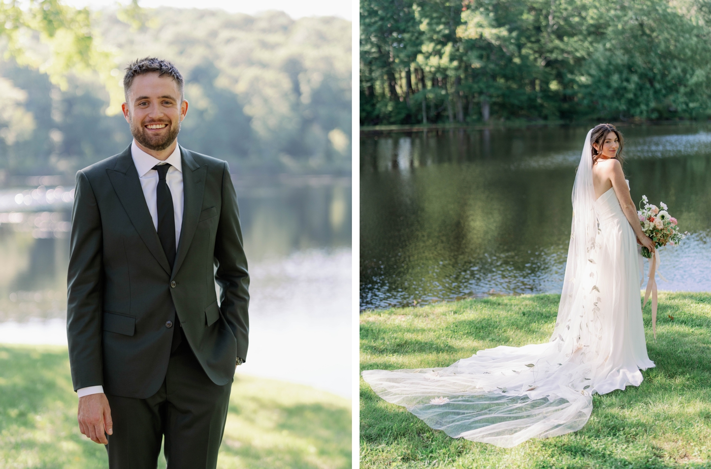 Bridal portraits at Cedar Lakes Estate