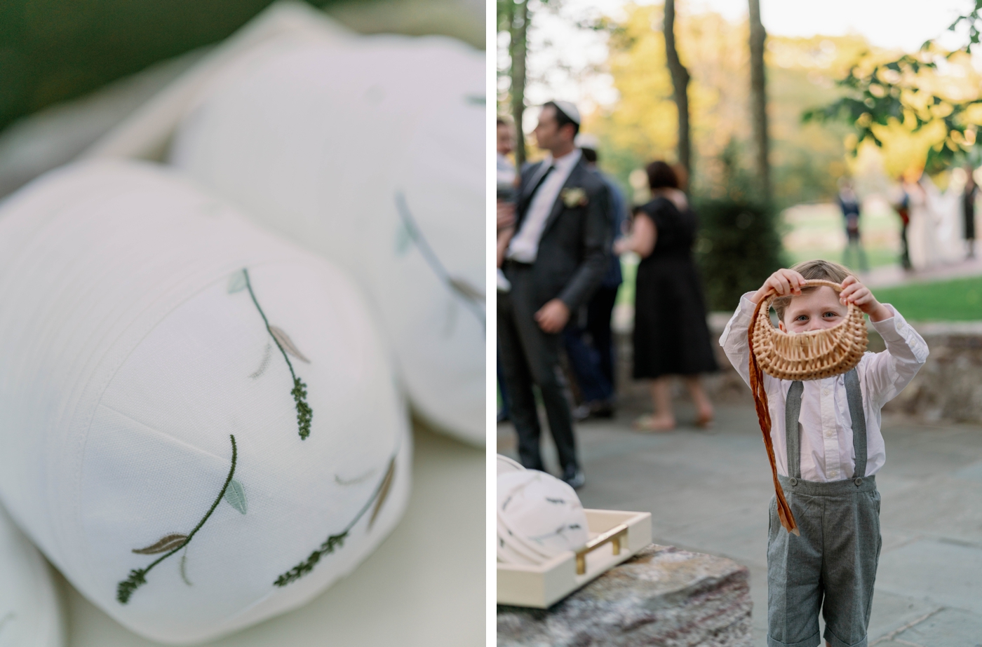 Outdoor wedding ceremony overlooking the lake at Cedar Lakes Estate