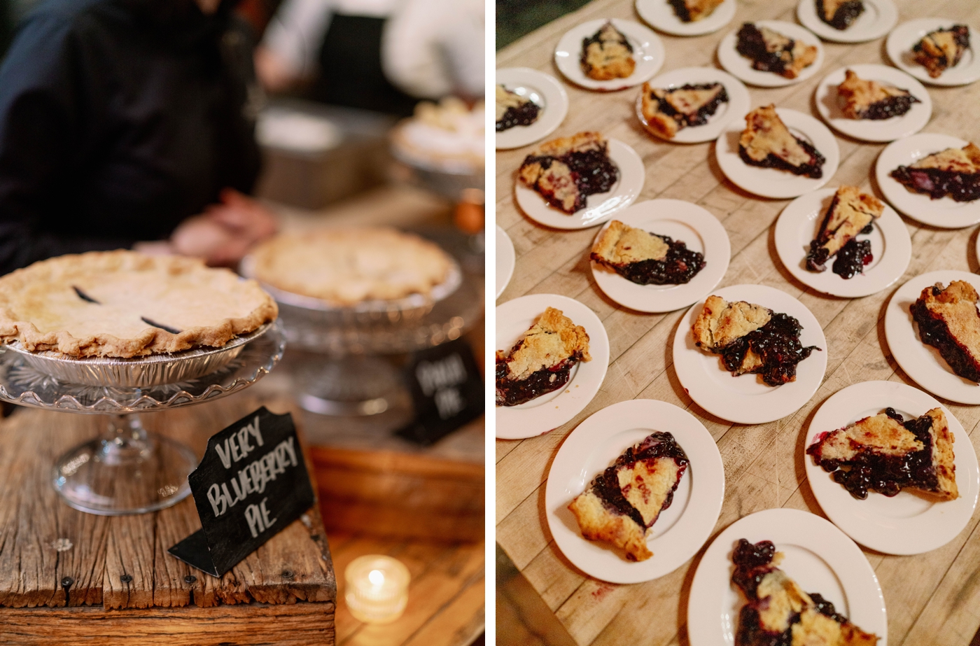 Wedding reception in the barn at Cedar Lakes Estate