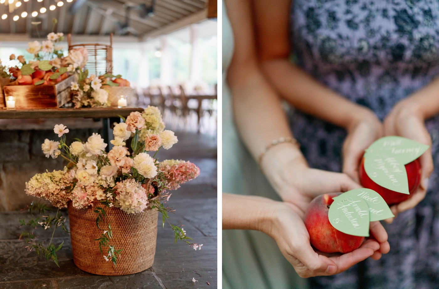 Wedding rehearsal dinner at Cedar Lakes Estate