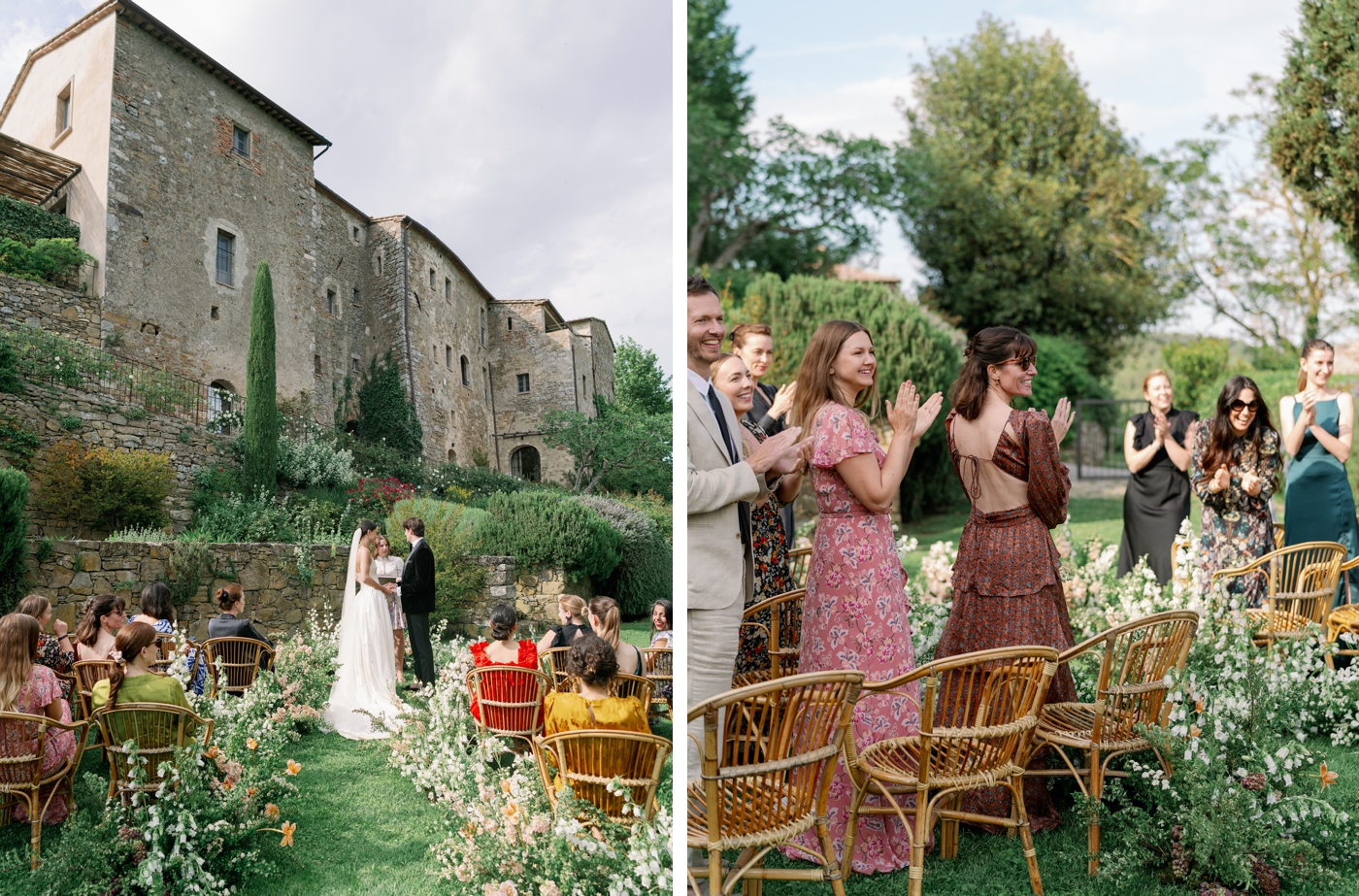 colorful guest fashion for a Tuscany Wedding Weekend