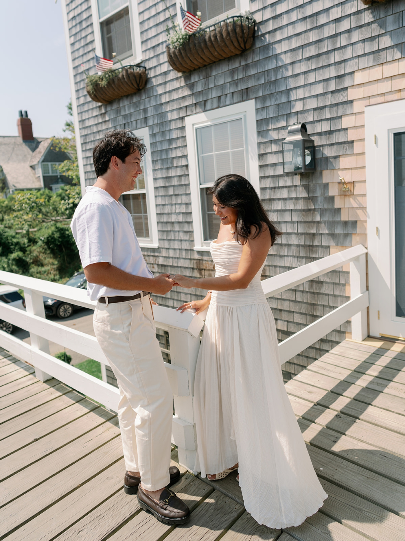 Nantucket engagement session photographed by Liz Andolina